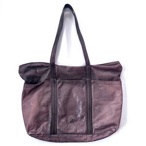 Women’s Vintage Champlain Leather Large Oversized Tote Shoulder Bag